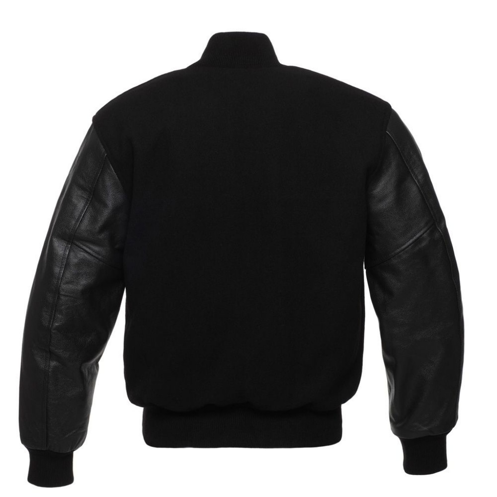 Genuine Leather Varsity Letterman Baseball jacket - Picture 3 of 4